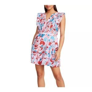 BB Dakota By Steve Madden On The Ruffle Floral Dress NWT Small 2 - 4 $89